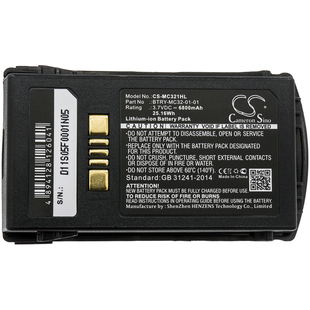 BarCode, Scanner Battery Zebra CS-MC321HL