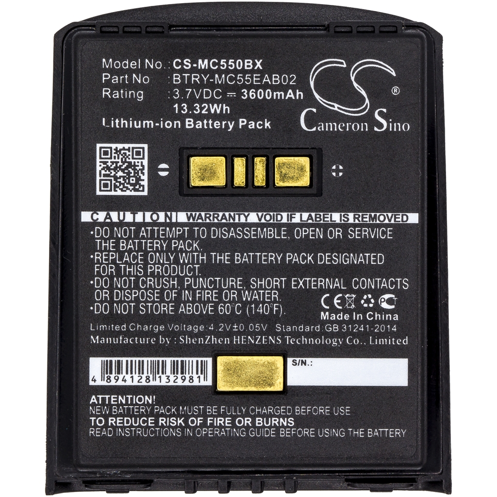 BarCode, Scanner Battery Symbol MC659B