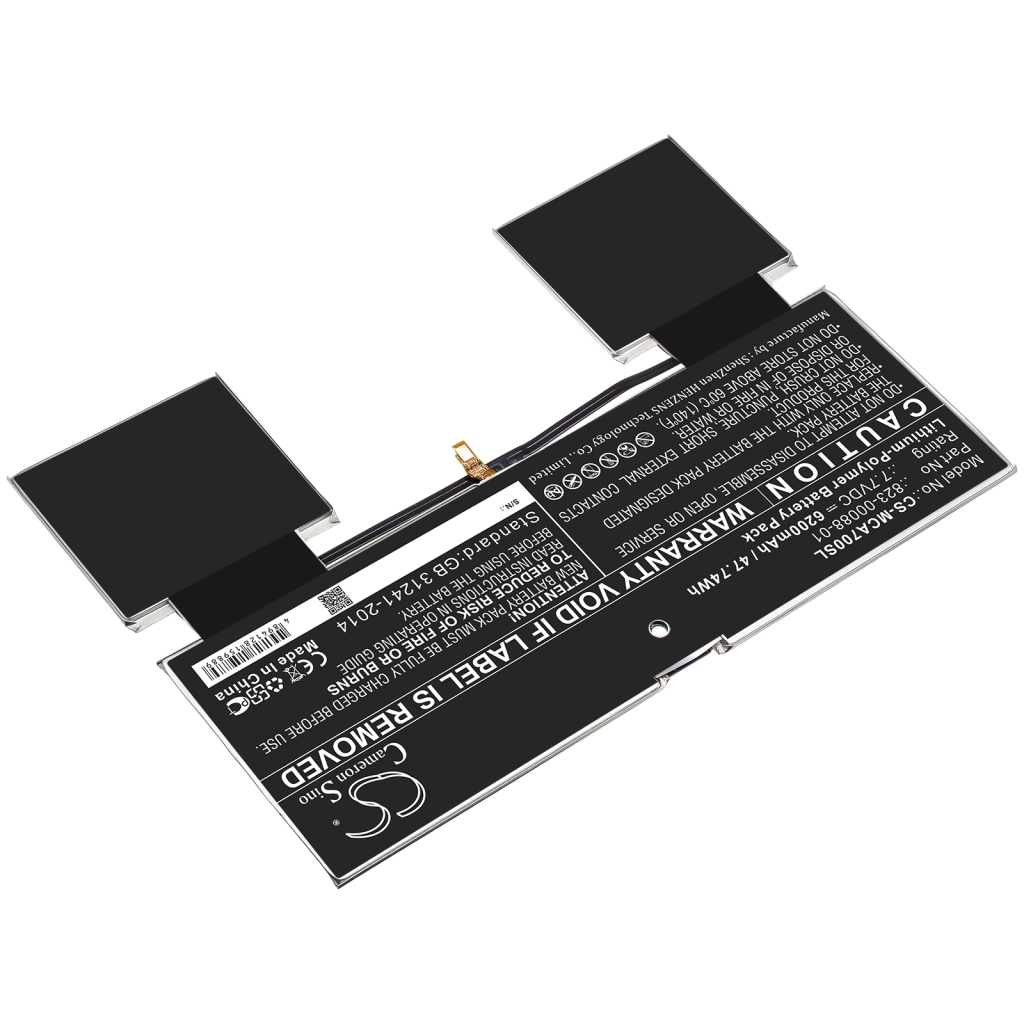 Tablette Batterie Microsoft CS-MCA700SL