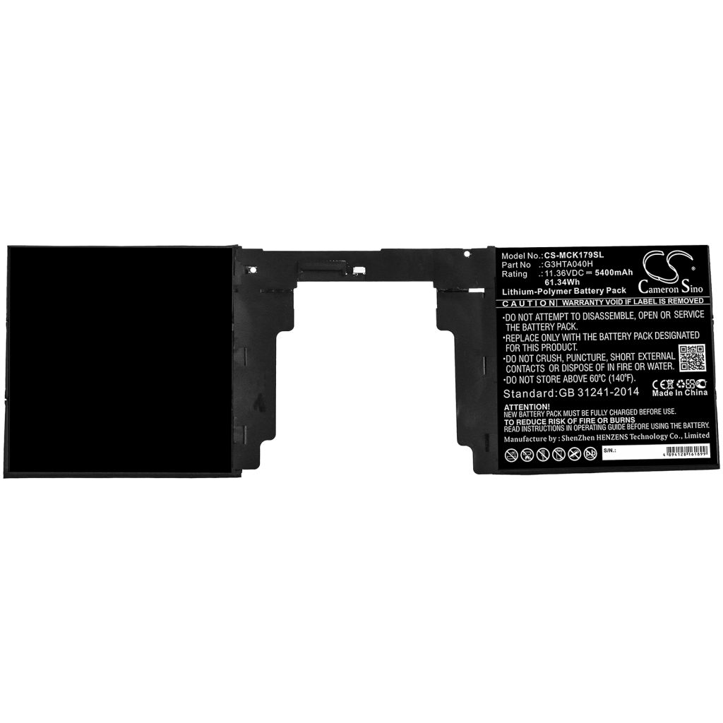 Battery Replaces G3HTA040H