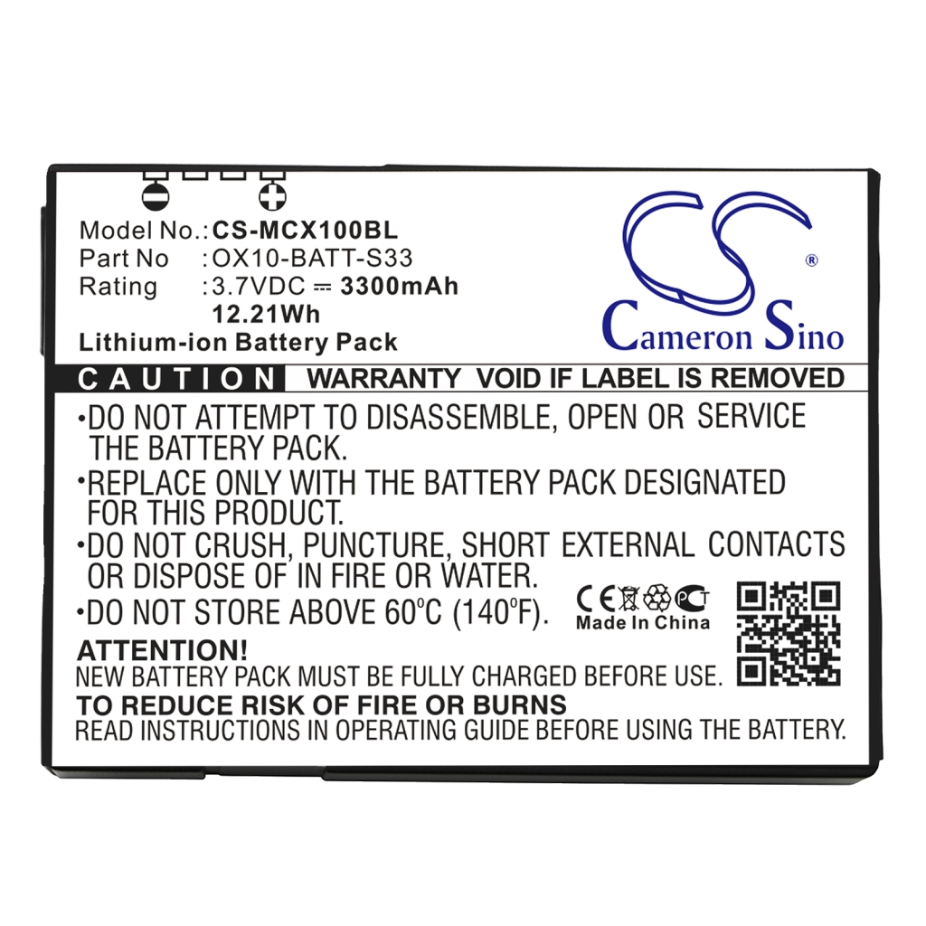 BarCode, Scanner Battery M3 Mobile CS-MCX100BL