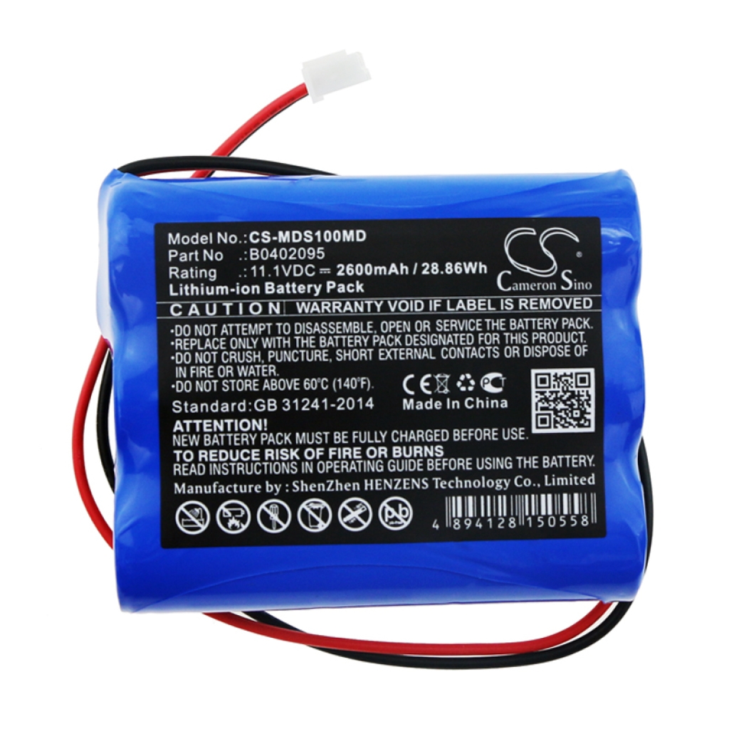 Remplacement de batterie compatible pour Medsonic B0402095