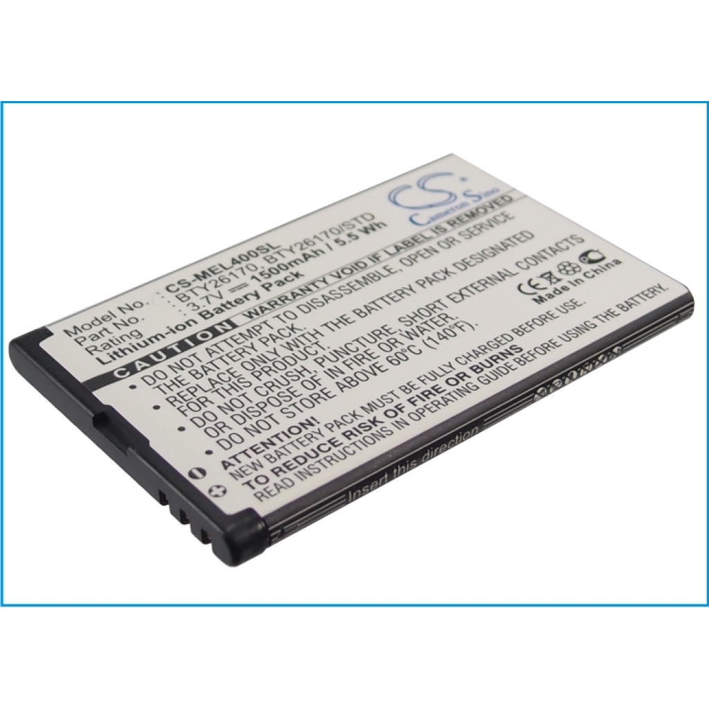 Batteries Remplace BTY26170/STD