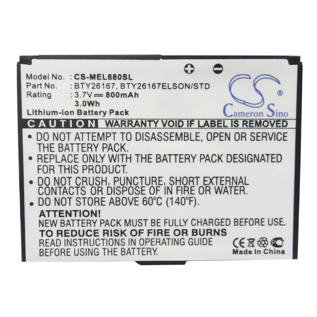 Battery Replaces BTY26167