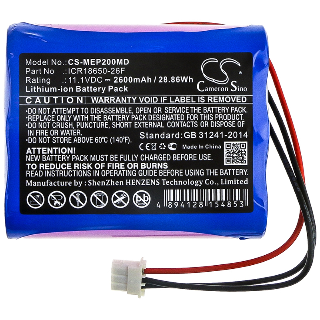 Battery Replaces ICR18650-26F