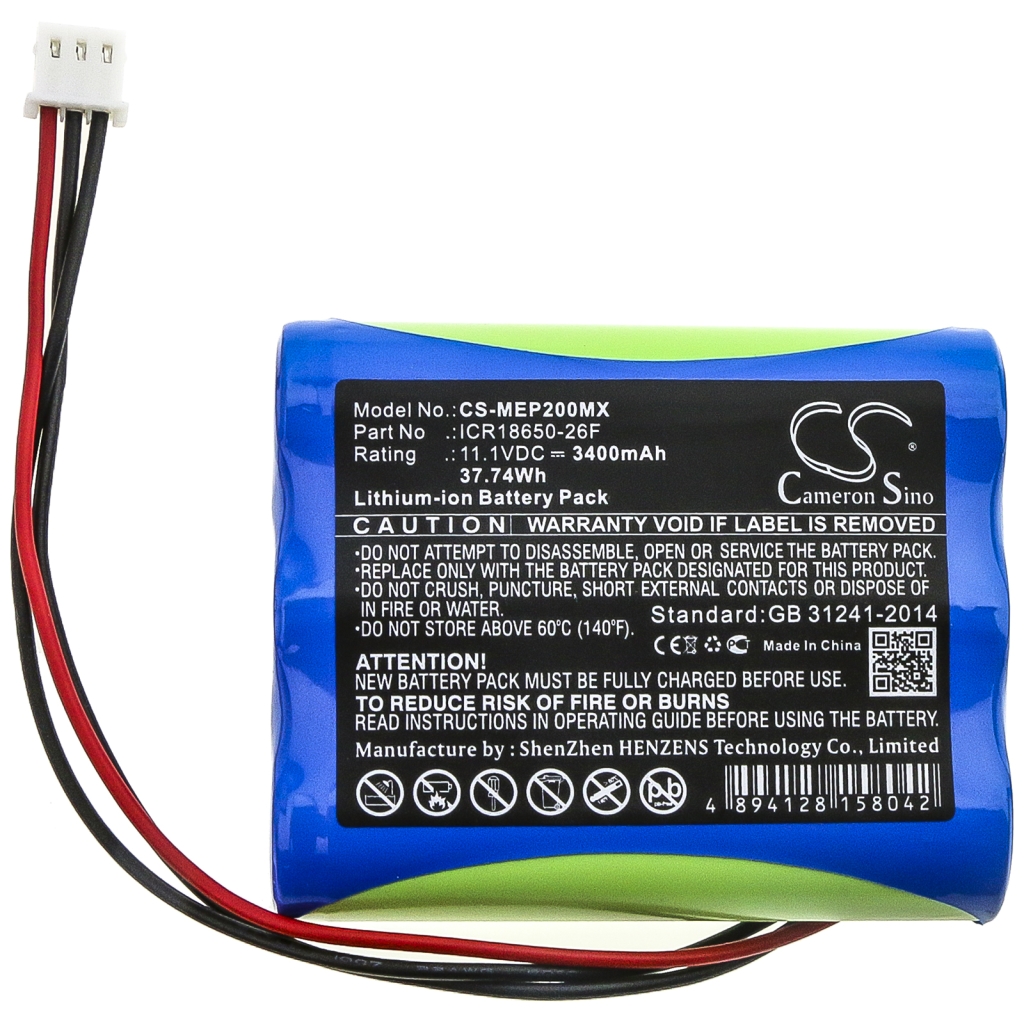 Battery Replaces ICR18650-26F