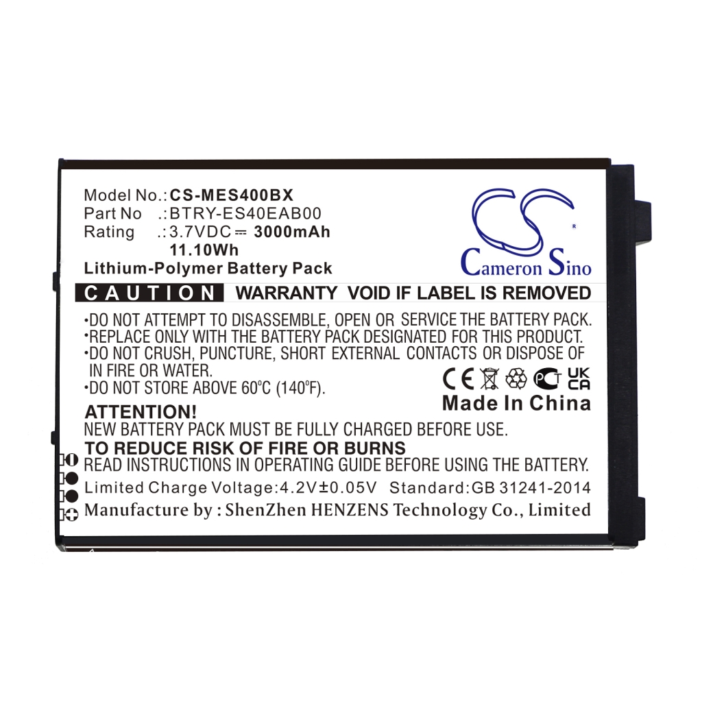 BarCode, Scanner Battery Symbol ES405