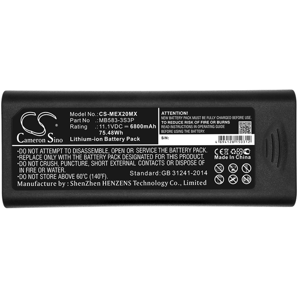 Battery Replaces 115-018012-00