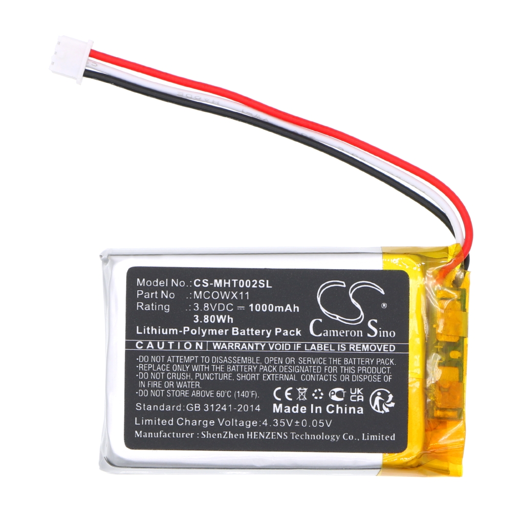 Compatible battery replacement for Microsoft MCOWX11