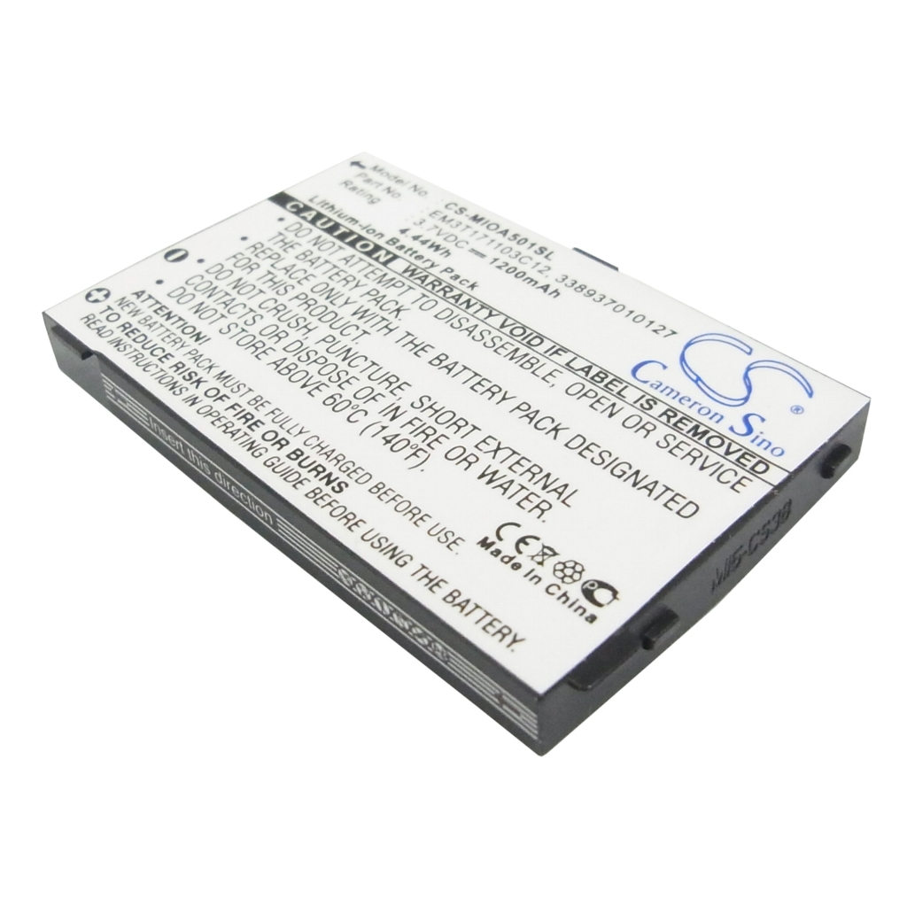 Batterie de téléphone portable Mitac CS-MIOA501SL