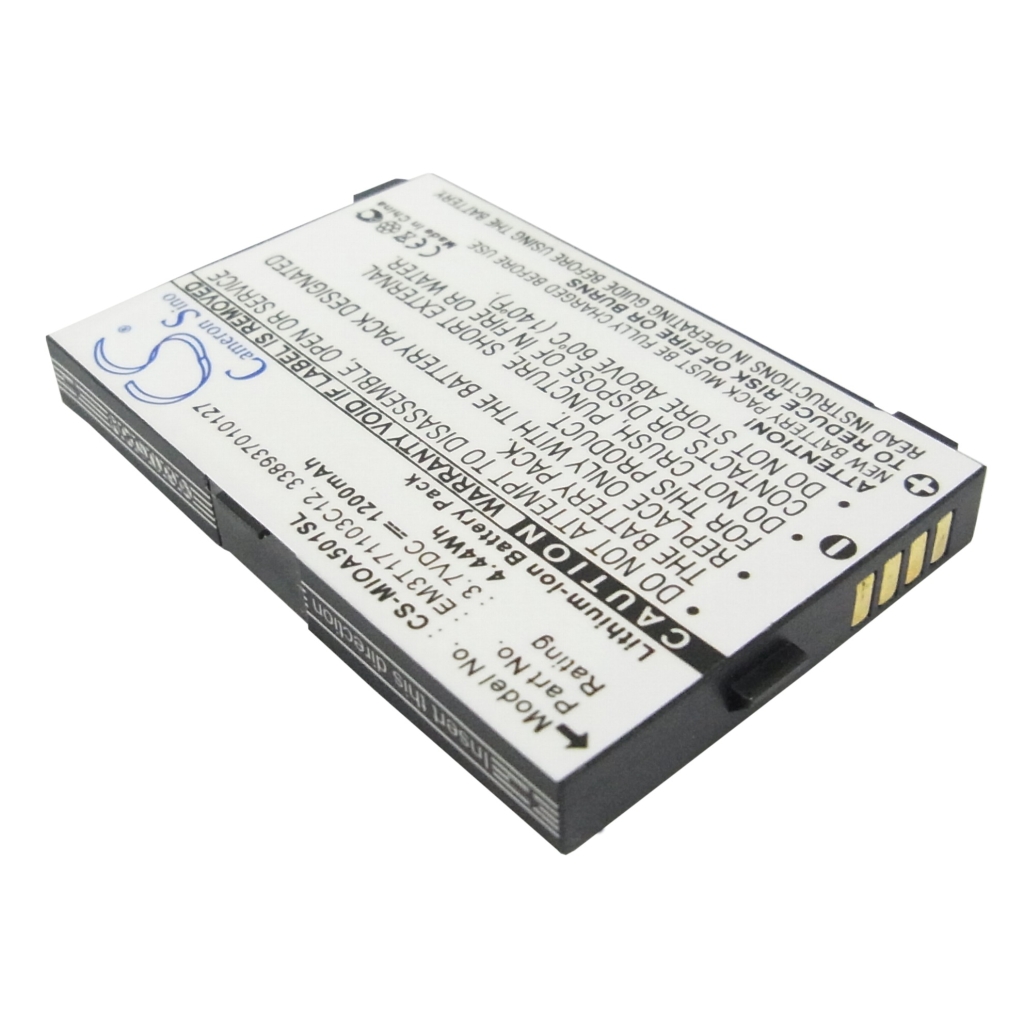 Batterie de téléphone portable Mitac CS-MIOA501SL