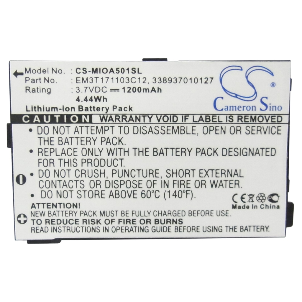 Mobile Phone Battery Mitac Mio A502