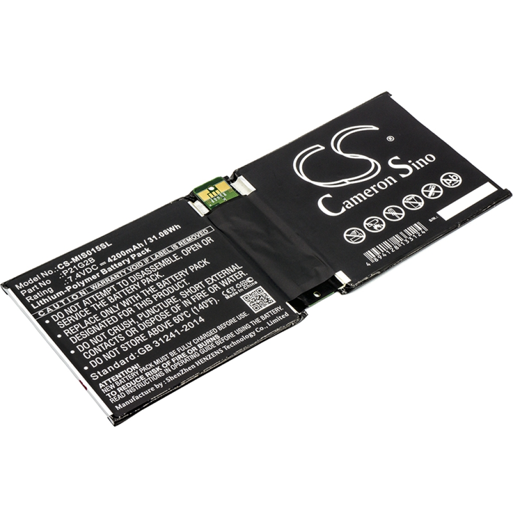 Compatible battery replacement for Microsoft P21G2B