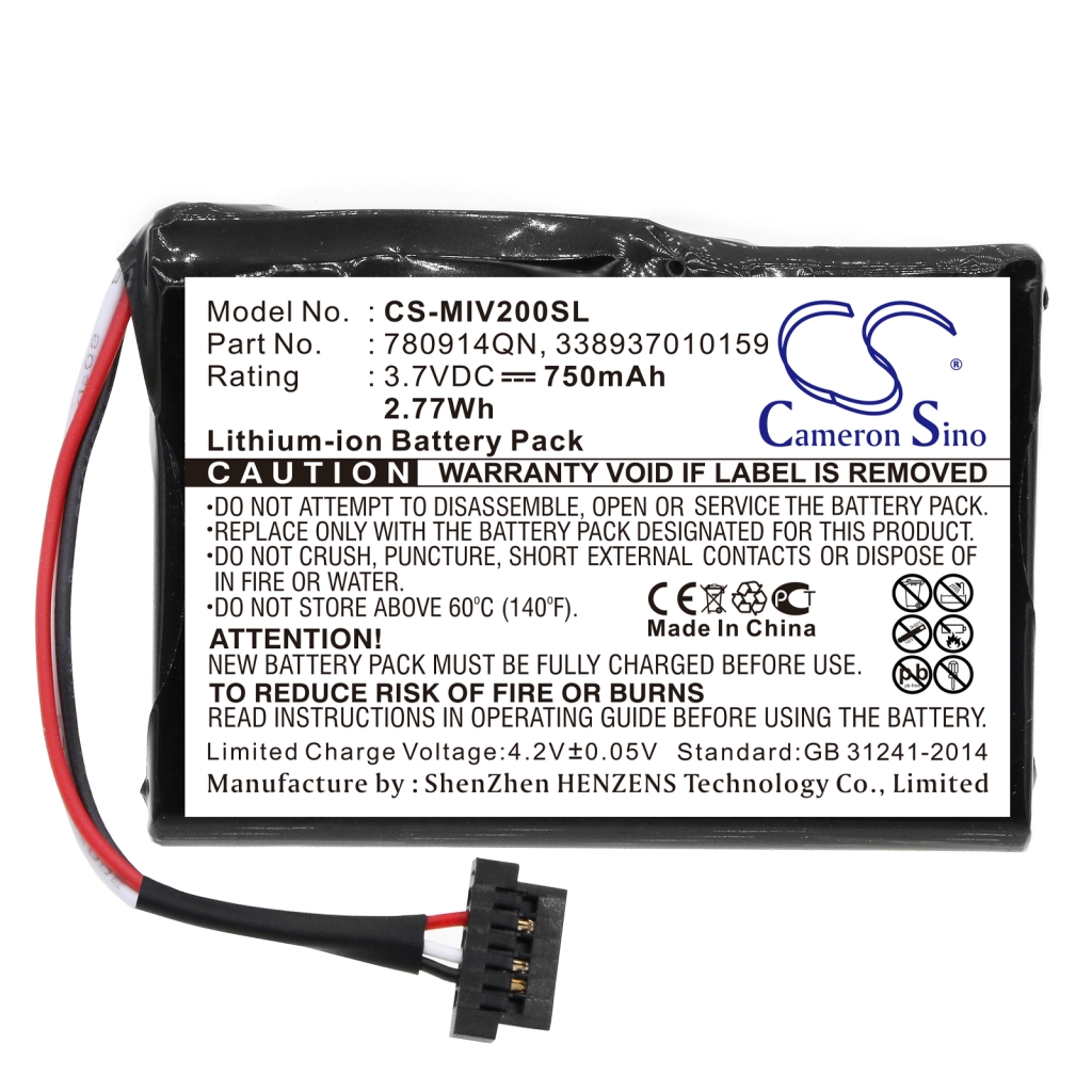 GPS, Batterie de navigation Mitac CS-MIV200SL