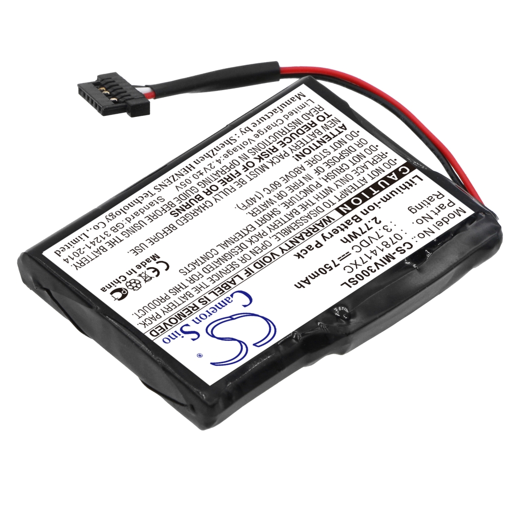 Remplacement de batterie compatible pour Mitac 0781417XC