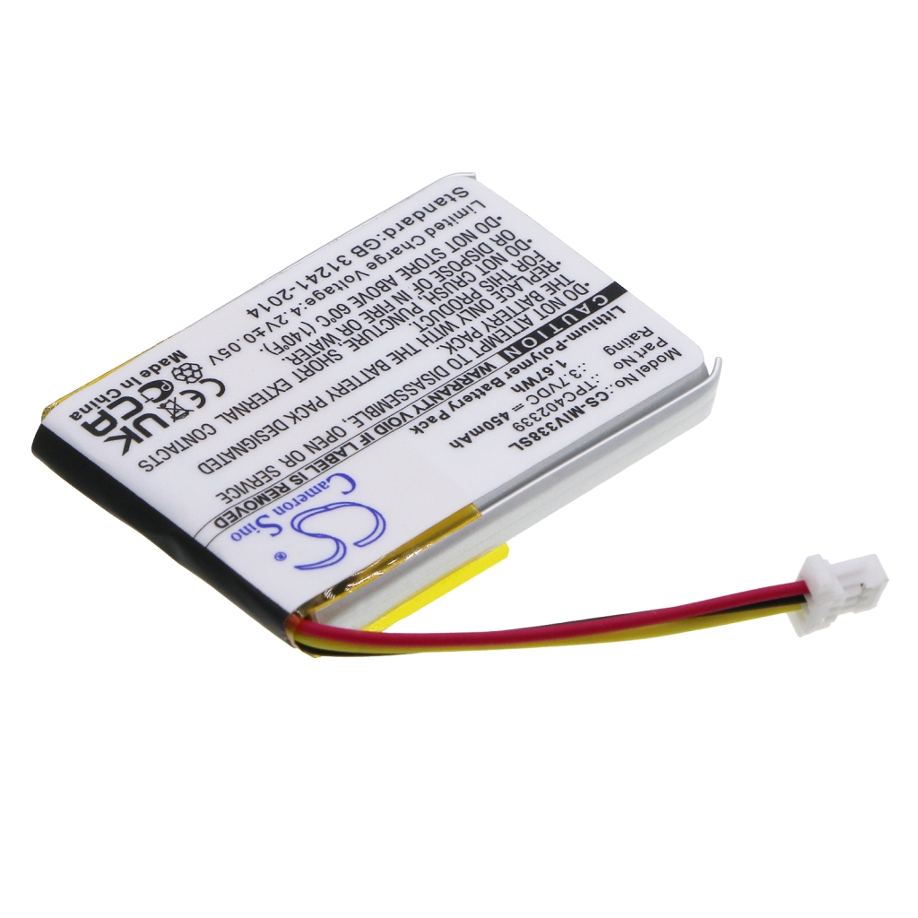 Compatible battery replacement for Mio TPC402339