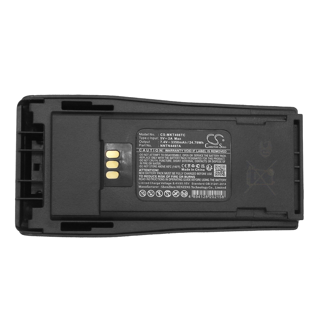 Batterie radio bidirectionnelle Motorola CS-MKT498TC