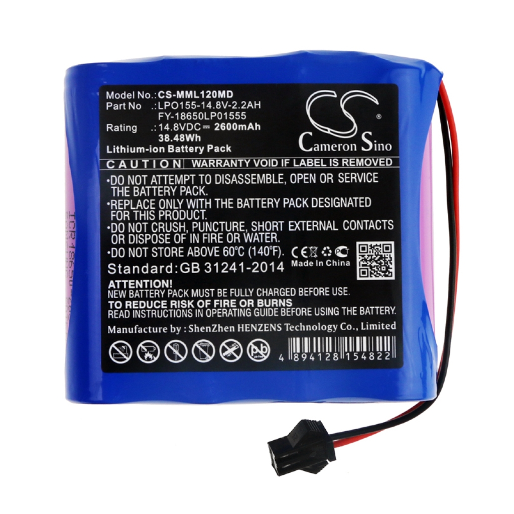 Battery Replaces LPO155-14.8V-2.2AH