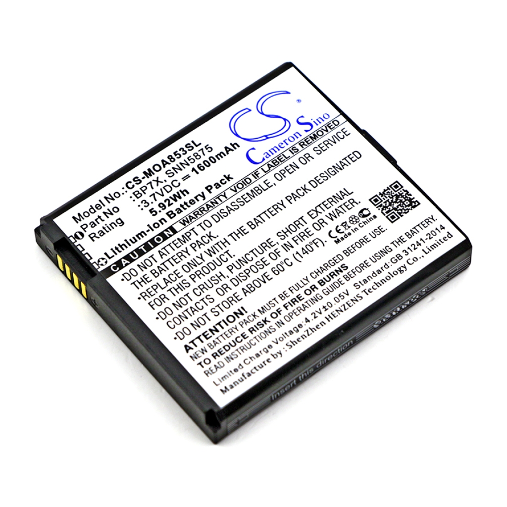 Batterie de téléphone portable Motorola XPRT MB612 (CS-MOA853SL)