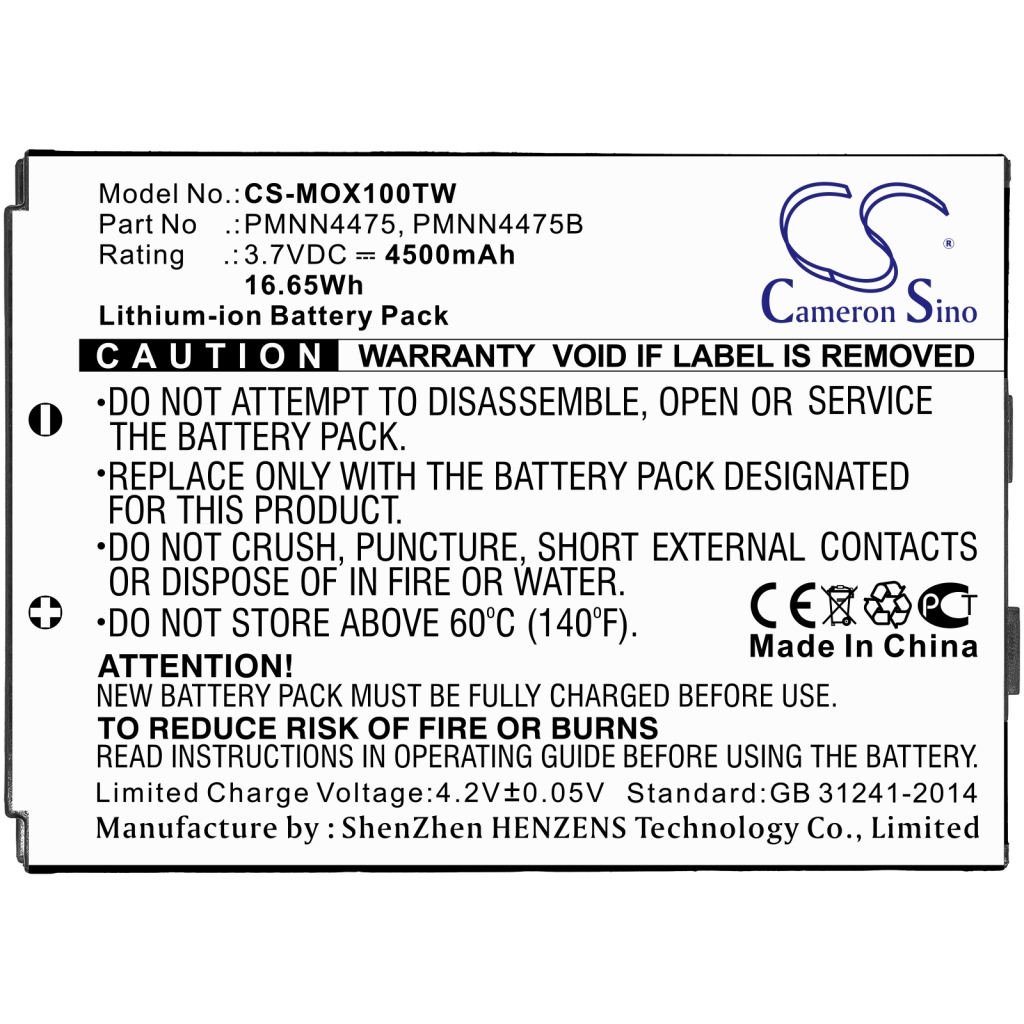 Two-Way Radio Battery Lex CS-MOX100TW