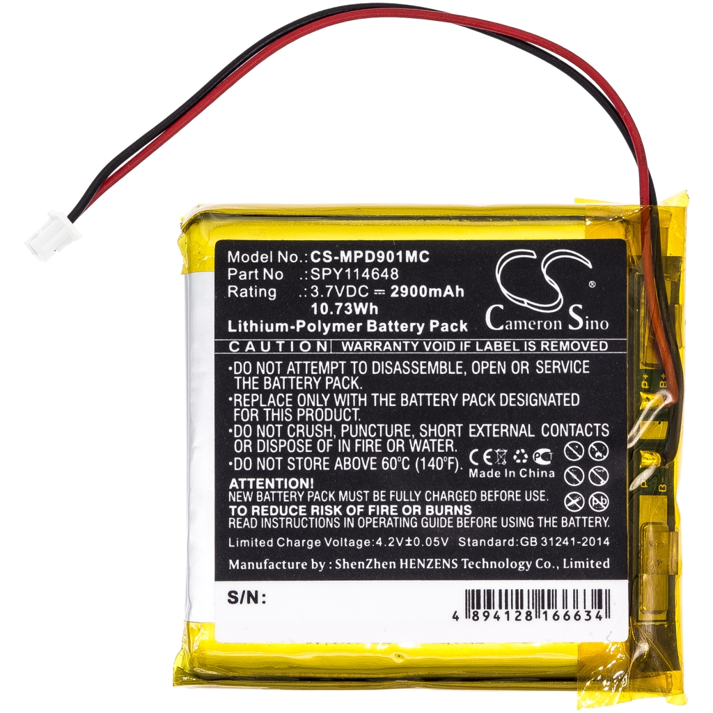 Compatible battery replacement for Marantz SPY114648