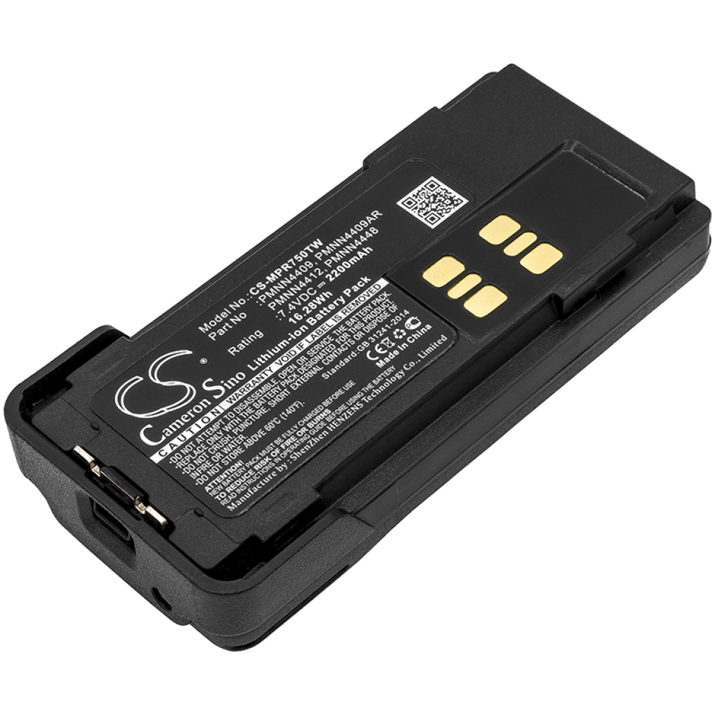 Batterie radio bidirectionnelle Motorola CS-MPR750TW