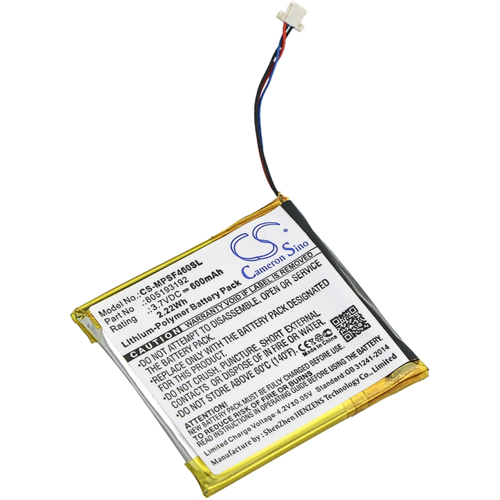 Compatible battery replacement for SanDisk 805193192