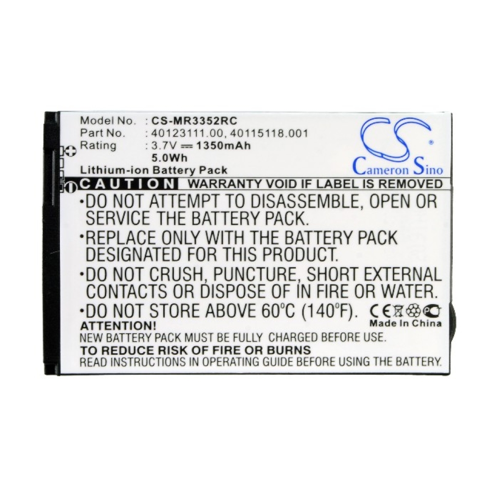 Battery Replaces 40115118.002