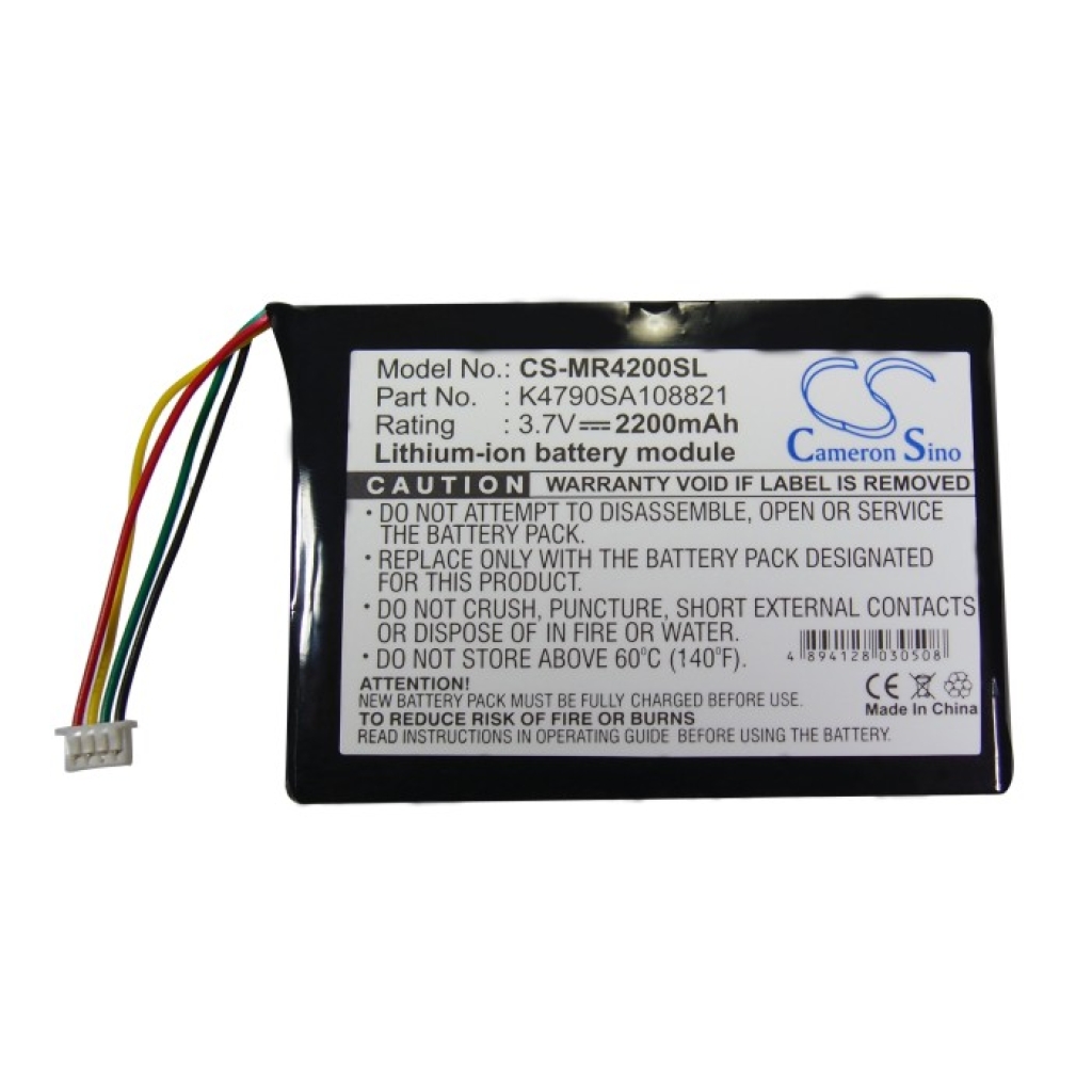 Compatible battery replacement for Magellan K4790SA108821