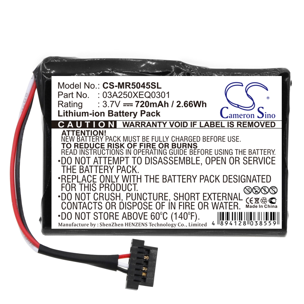 Battery Replaces 03A250XEQ0301