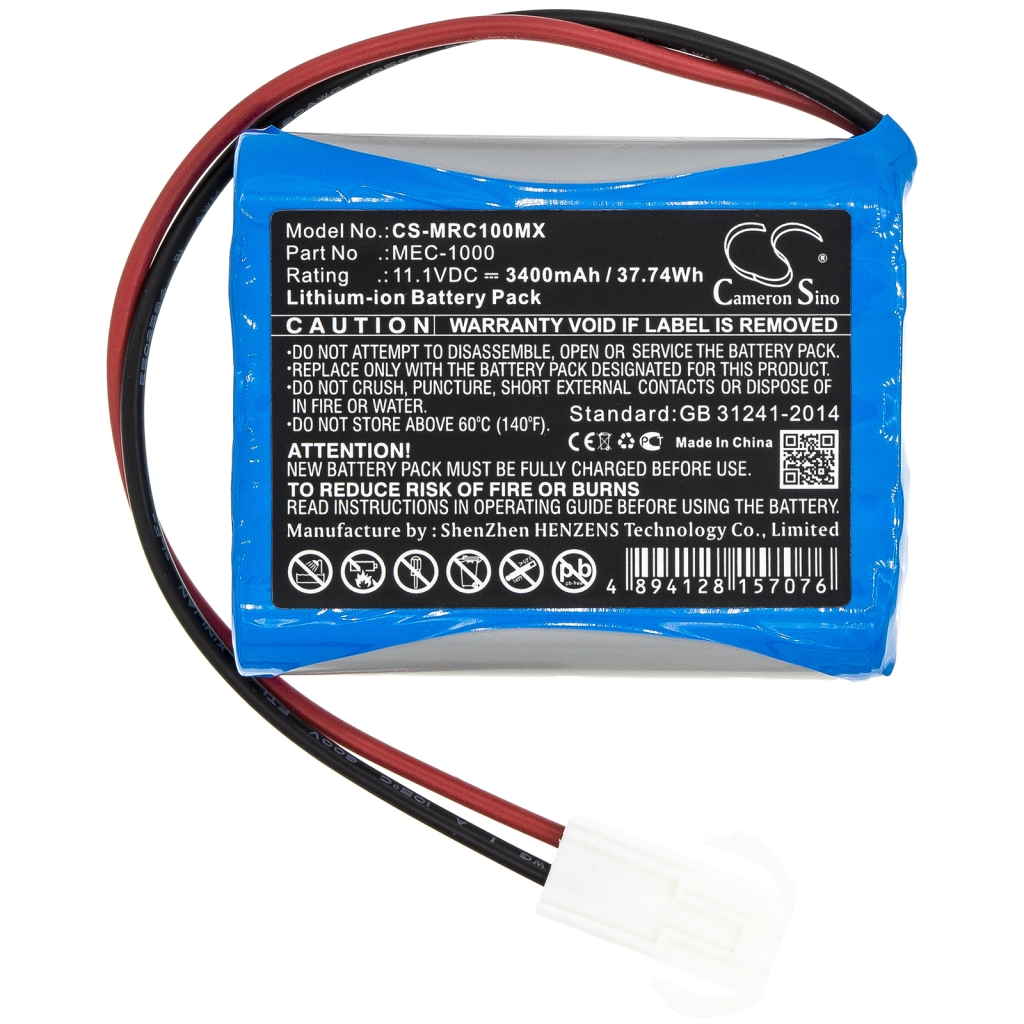 Compatible battery replacement for Mindray 