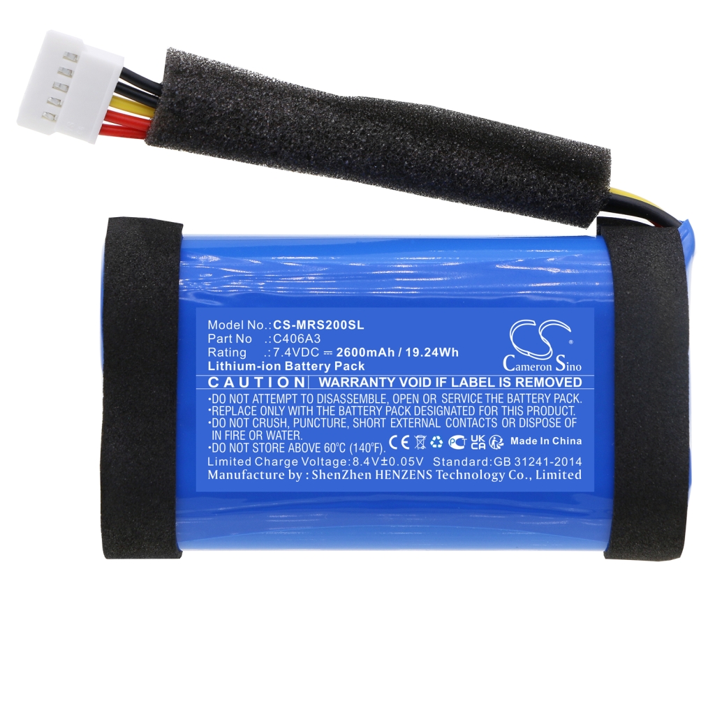 Compatible battery replacement for Marshall C406A3