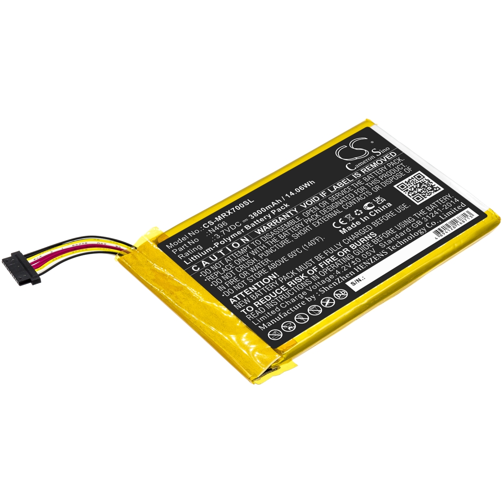 Remplacement de batterie compatible pour Magellan N496