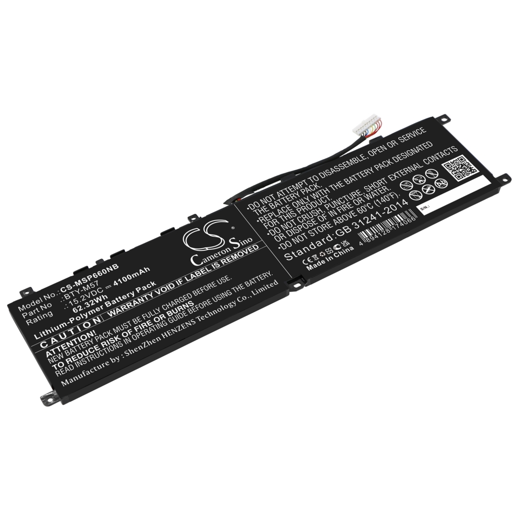 Batterie pour ordinateur portable MSI CS-MSP660NB