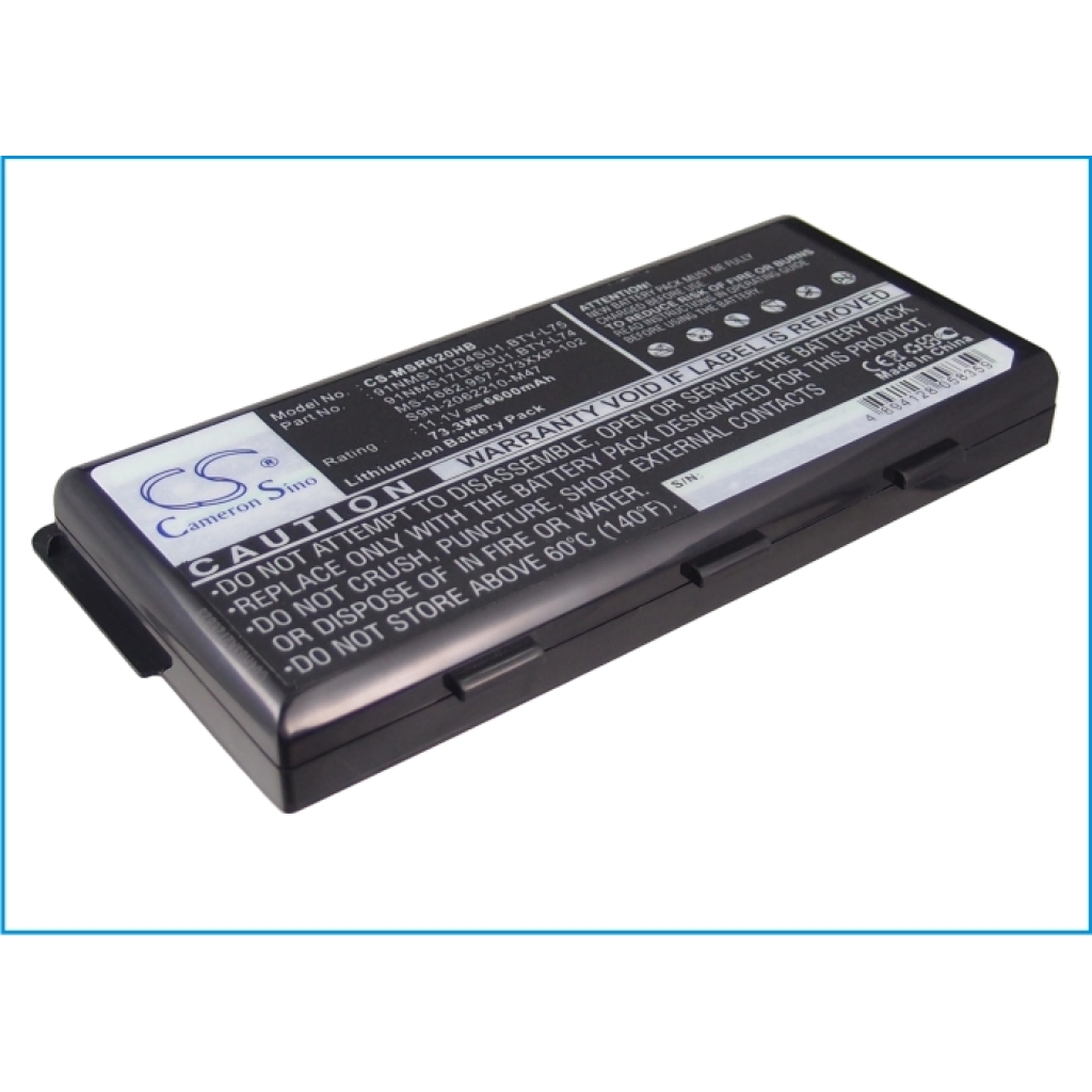 Batterie pour ordinateur portable MSI CS-MSR620HB