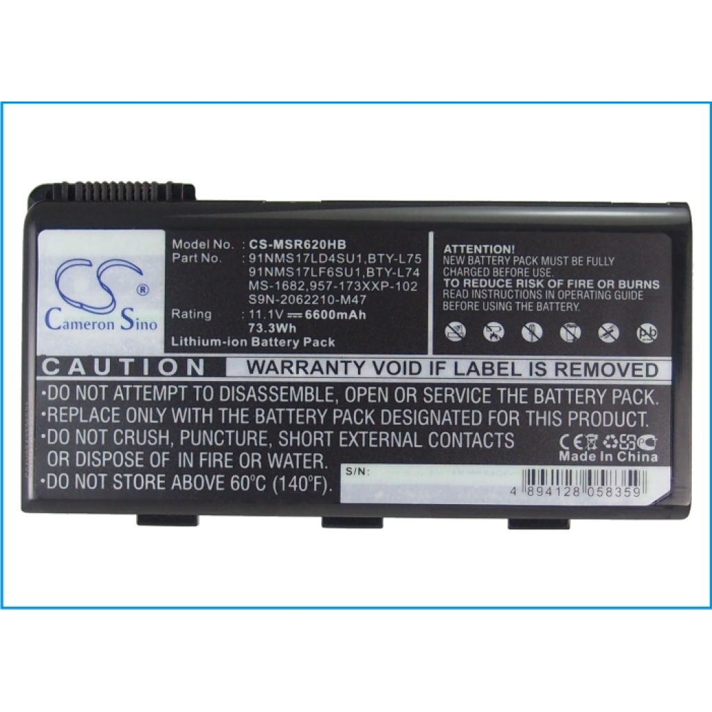 Batterie pour ordinateur portable MSI CR610-070X