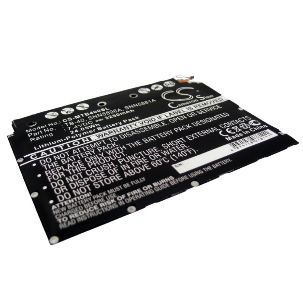 Tablette Batterie Motorola XOOM MZ604 (CS-MTB400SL)