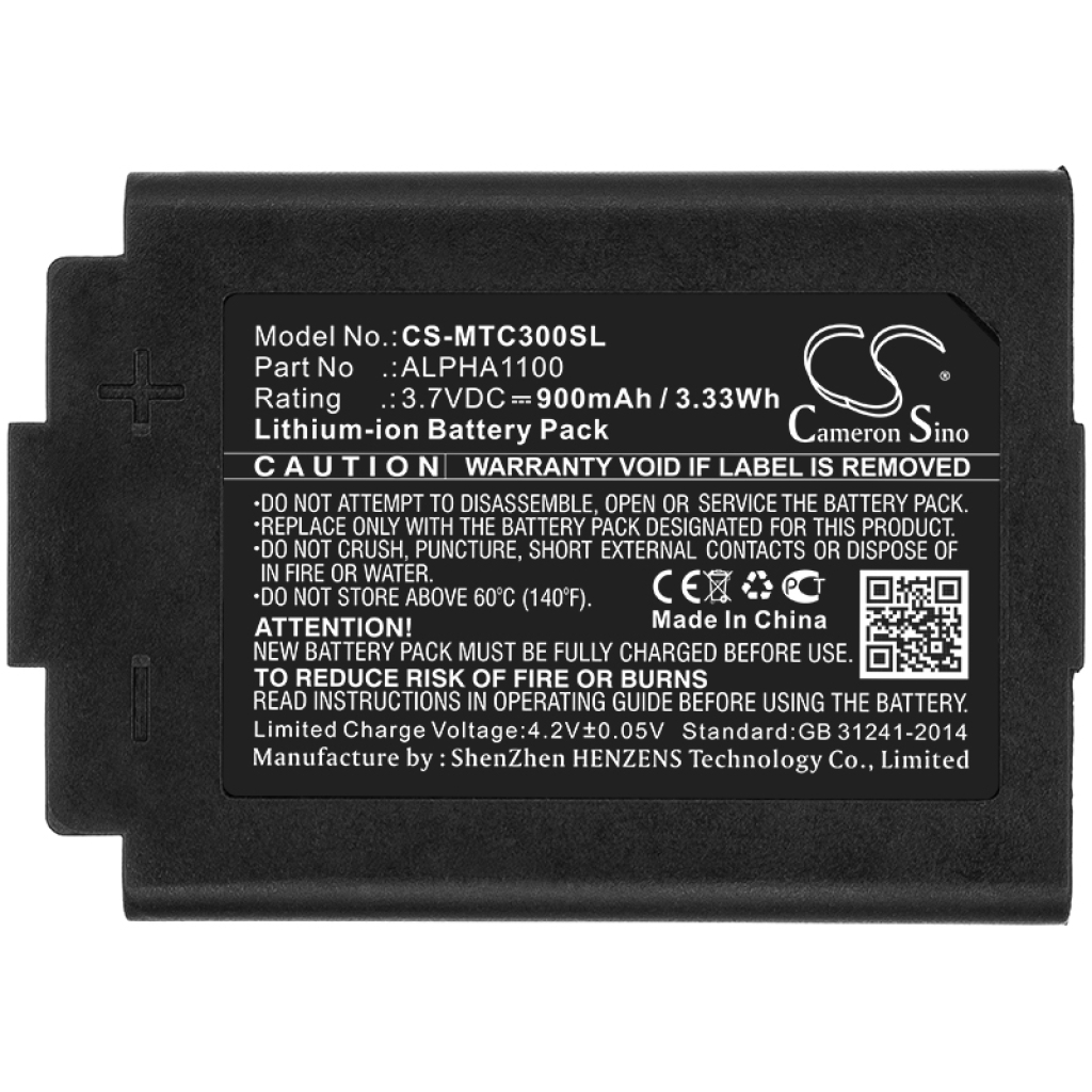 Compatible battery replacement for 3M ALPHA1100