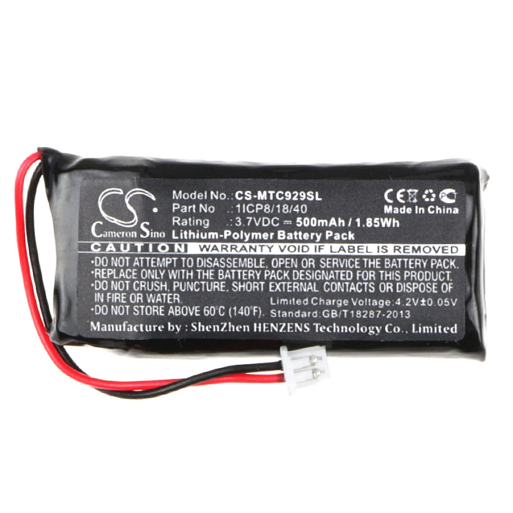 Compatible battery replacement for Midland 1ICP8/18/40