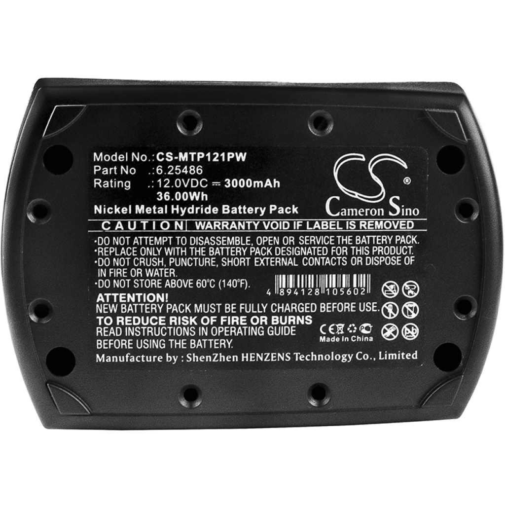 Compatible battery replacement for Metabo 6.25486