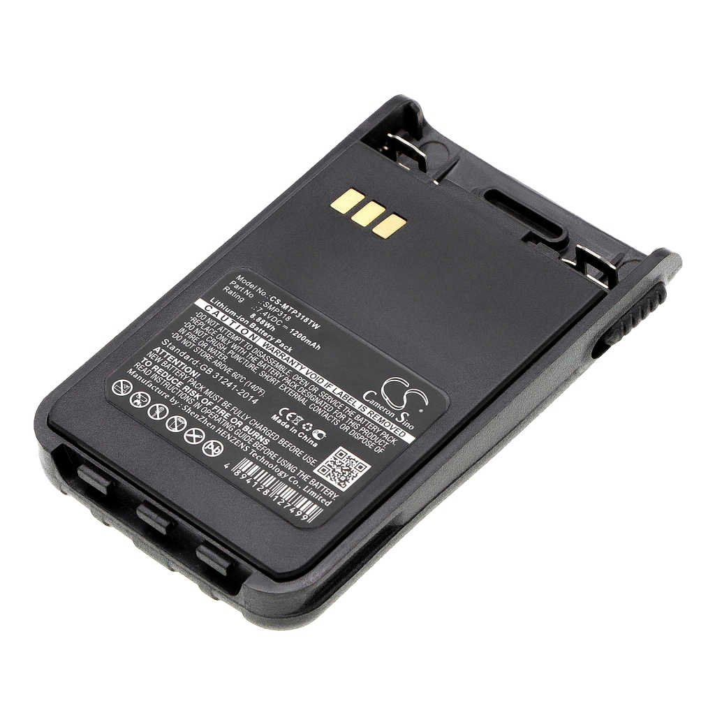 Remplacement de batterie compatible pour Motorola SMP318