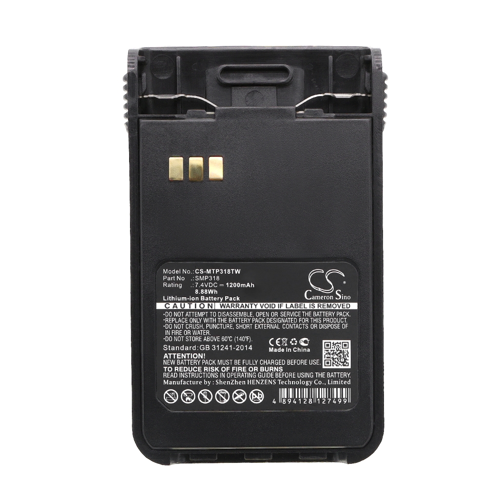 Batterie radio bidirectionnelle Motorola CS-MTP318TW