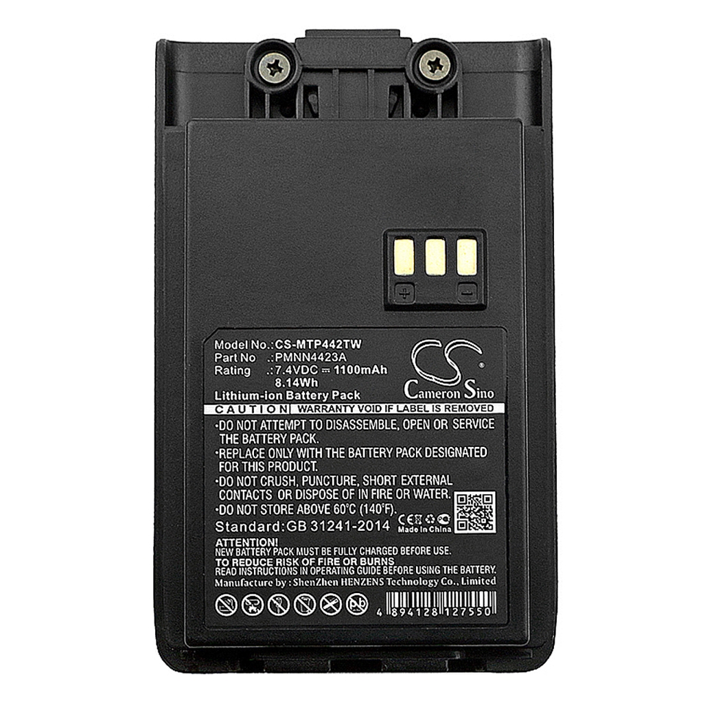 Batterie radio bidirectionnelle Motorola CS-MTP442TW