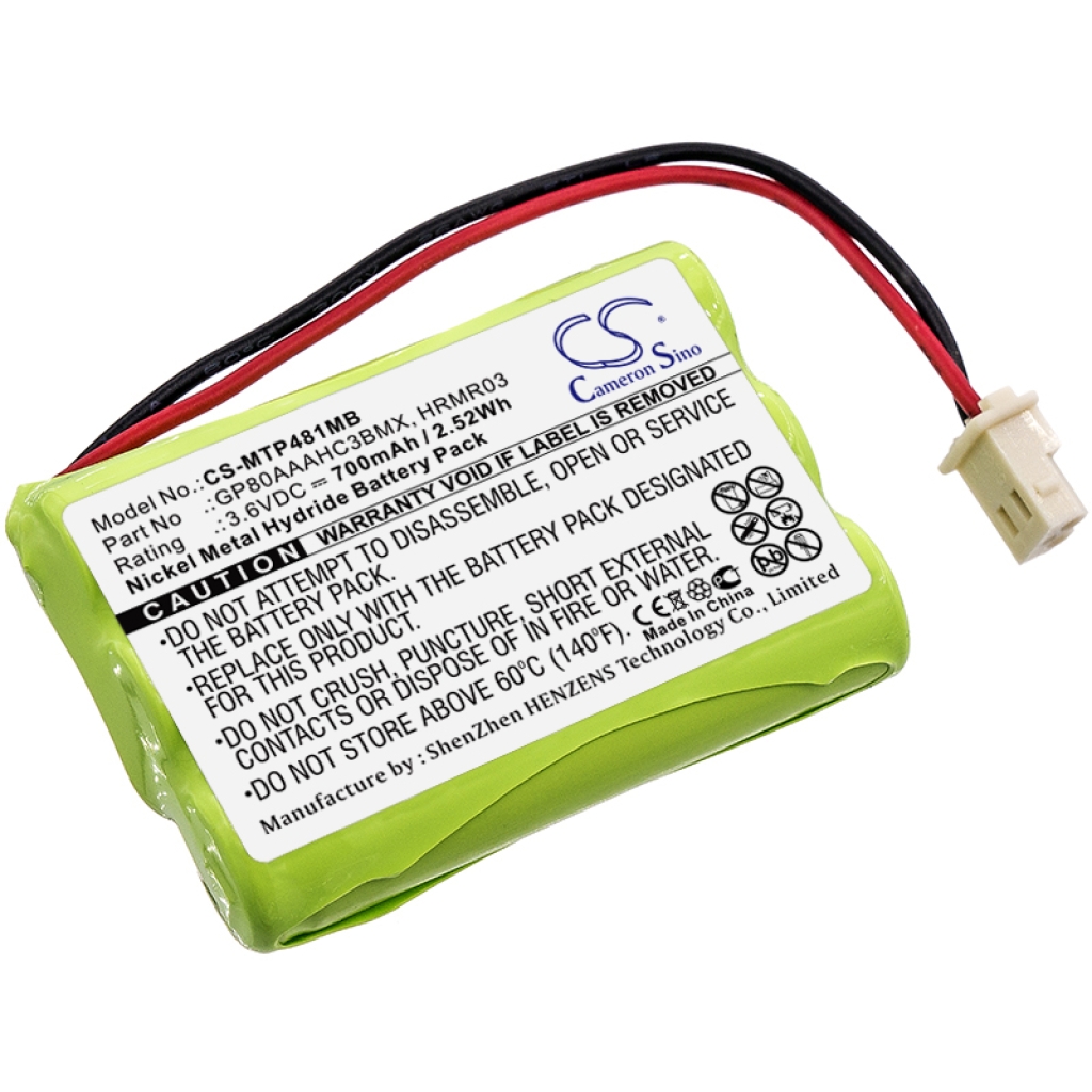 Batteries Remplace GP80AAAHC3BMXZ (Newer Models)