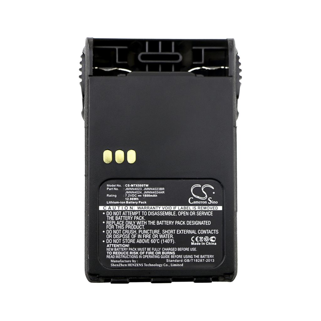 Batterie radio bidirectionnelle Motorola CS-MTX500TW