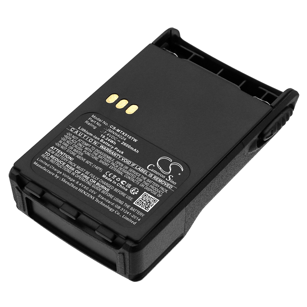 Batterie radio bidirectionnelle Motorola CS-MTX510TW