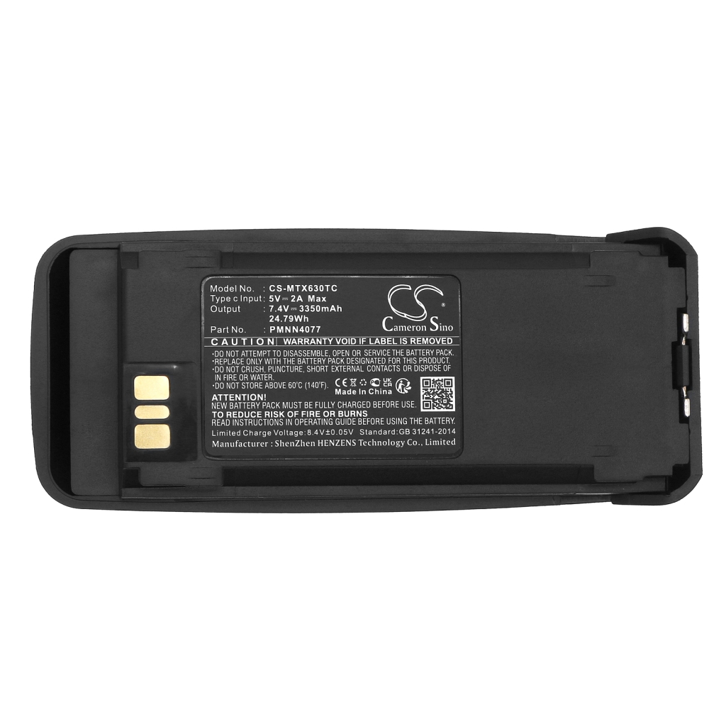 Batterie radio bidirectionnelle Motorola XiR P8200