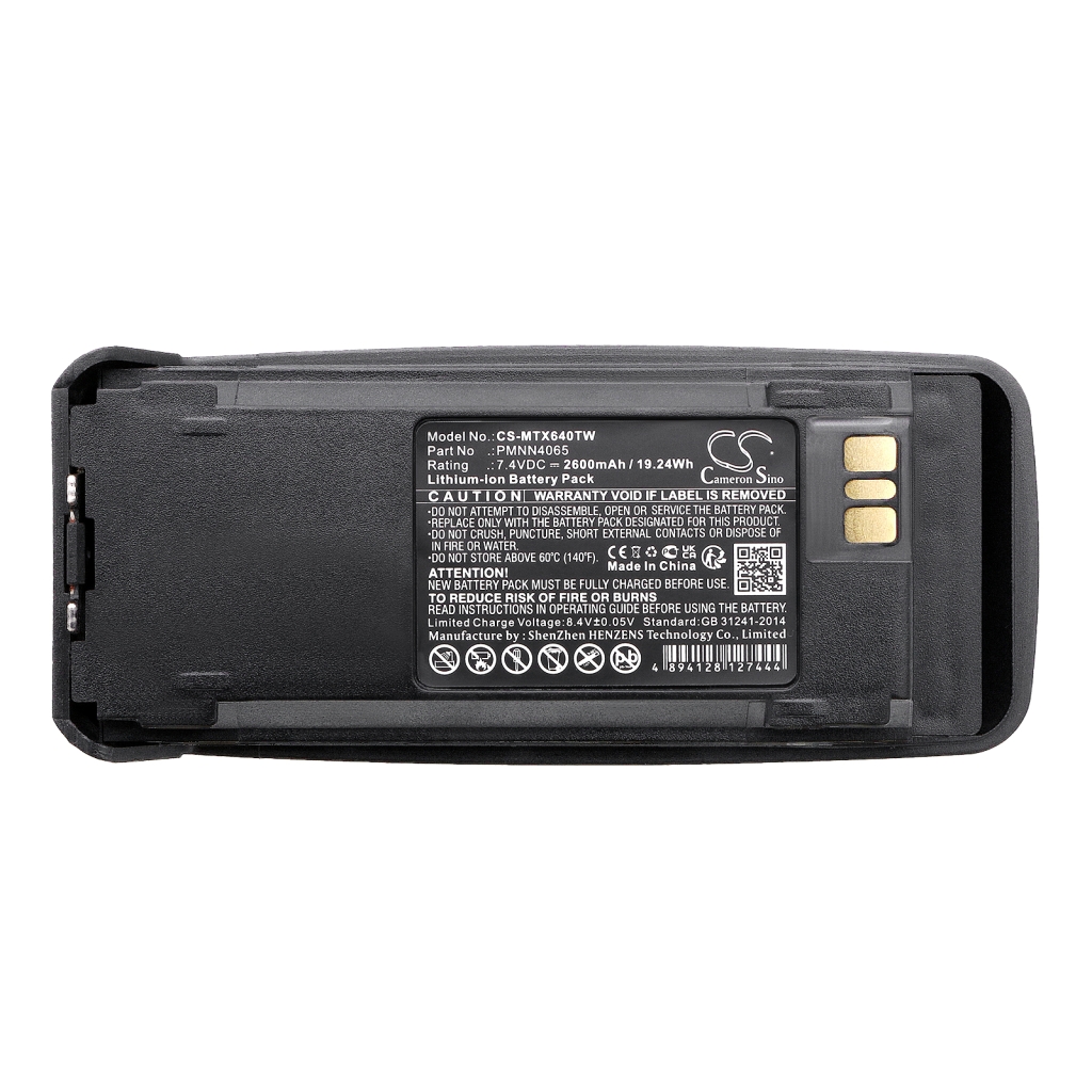 Batterie radio bidirectionnelle Motorola XIR8260