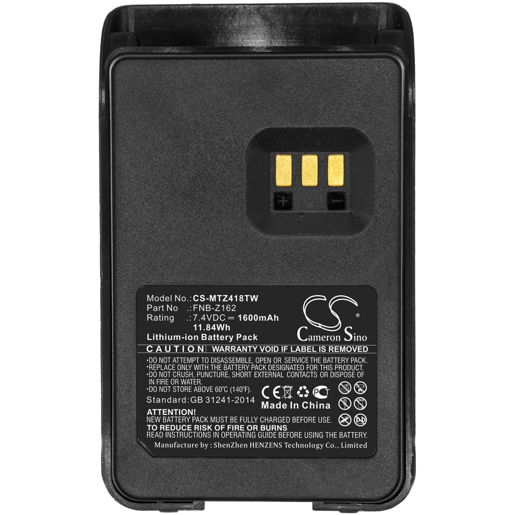 Batterie radio bidirectionnelle Motorola MagOne V418D (CS-MTZ418TW)