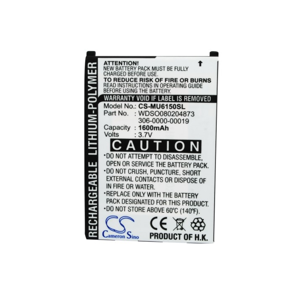 Battery Replaces 306-0000-00019